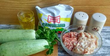 Фаршированные кабачки в духовке: рецепты с фото Как запечь кабачок с мясом в духовке